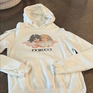 Fiorucci Cream Angel Print Women's Hoodie